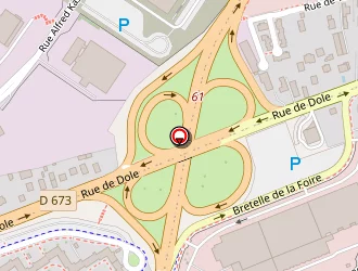 Carte de Atelier 25 à Besançon