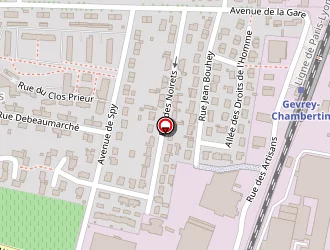 Carte de Stade De La Petite Issue à Gevrey-chambertin