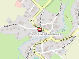 Carte de Usiprecis à Corcelles-ferrières