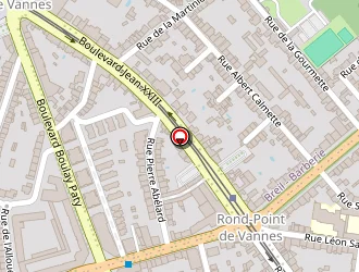 Carte de Rond Point De Vannes à Nantes