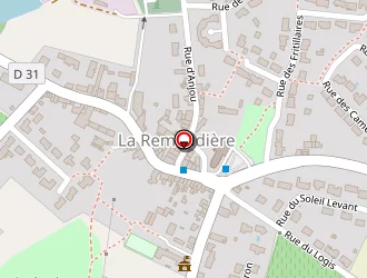 Carte de Lere Transports à Remaudière (la)