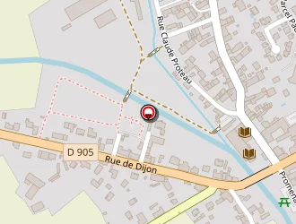 Carte de Genlis Facade à Genlis