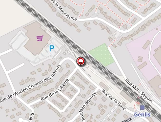 Carte de Supermarché Colruyt à Genlis