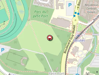 Carte de Nantes Camping à Nantes