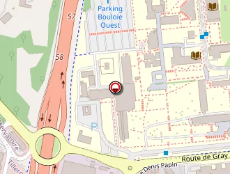 Carte de Ligne Point Plan à Besançon