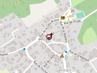 Carte de Geniferson (ste) à Gennes