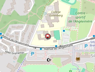 Carte de Centre Médico-social Angevinière (département De Loire-atlantique) à Saint-herblain