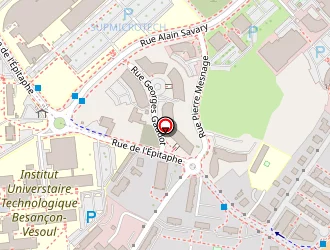 Carte de Aer'o Plomberie à Besançon