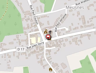 Carte de Ecole De Garçons à Meusnes