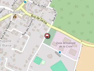 Carte de Société Claveau Electricité à Cheillé