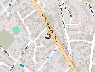 Carte de Place Fabrice à Orvault