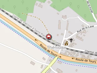 Carte de La Bourgonnière à Thénioux