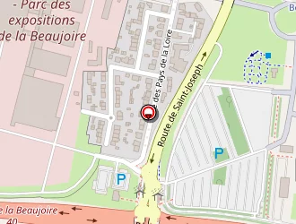 Carte de Stade De La Beaujoire à Nantes