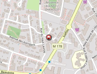 Carte de Centre Médico-social Beaujoire (département De Loire-atlantique) à Nantes