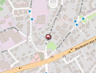 Carte de Station Esso Express à Besançon