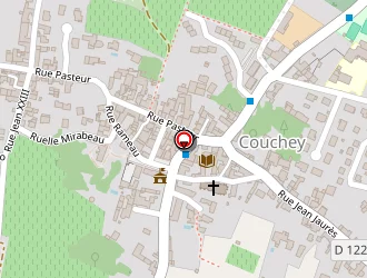 Carte de Bruneau à Couchey