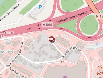 Carte de Centre Leclerc Grand Val à Orvault