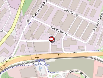 Carte de La Halle à Chalezeule