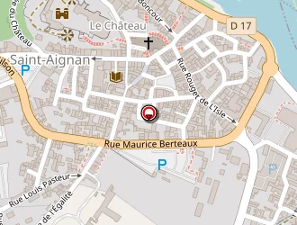 Carte de Coutant à Saint-aignan