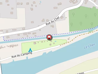 Carte de Camping L'entre-deux à Châtillon-sur-cher