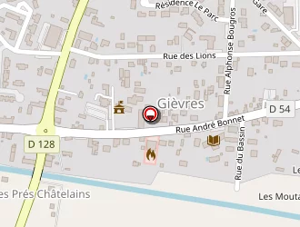 Carte de La Poste à Gièvres