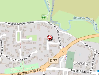 Carte de Agence Postale à Corsept