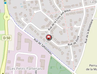 Carte de Cheneveau à Veigné