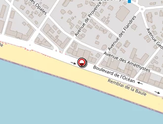 Carte de Latitude à Baule-escoublac (la)