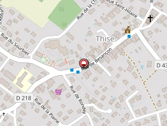 Carte de Mabéo Industries à Thise