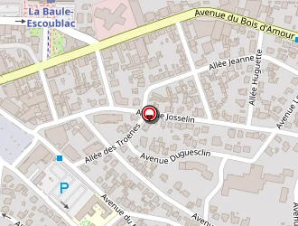 Carte de Courcelle Le Renard à Baule-escoublac (la)