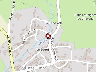 Carte de Aéréa58 à Chevannes-changy