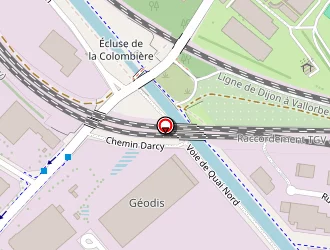 Carte de Jussieu-secours Dijon à Longvic