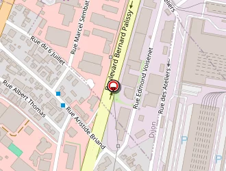 Carte de Dijon Décor à Dijon