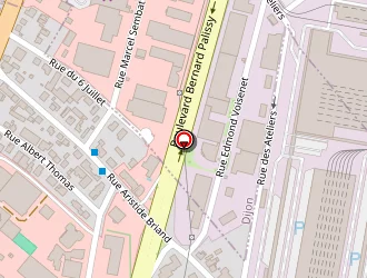 Carte de Sider à Dijon