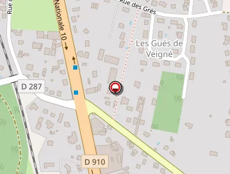 Carte de Ares-construction à Veigné