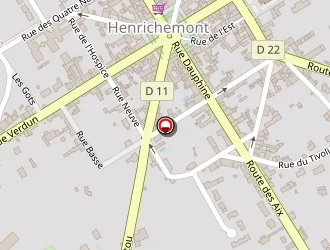 Carte de Centre De Secours à Henrichemont