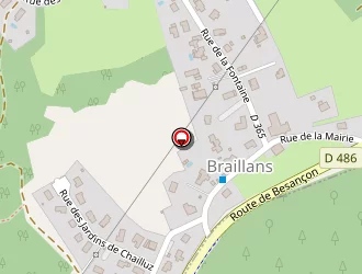Carte de L'olivier à Braillans