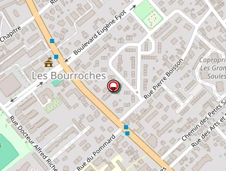 Carte de Mjc Bourroches à Dijon