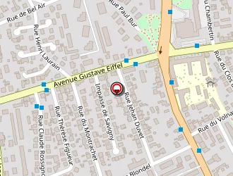 Carte de Station Esso Express à Dijon