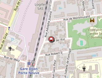 Carte de Cours Galien à Dijon