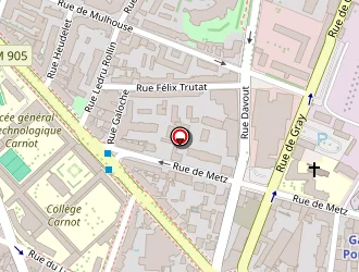 Carte de Hotel Du Stade à Dijon