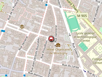 Carte de Auto Ecole Jeannin à Dijon