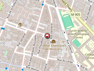 Carte de Neuf Rue Verrerie-mobilier Haute Couture à Dijon