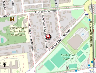 Carte de Stade Paul Doumer à Dijon