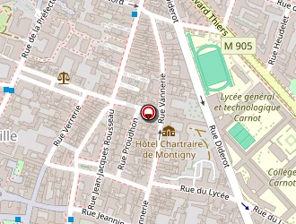 Carte de Au Sablier à Dijon