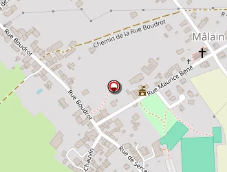 Carte de Atelec à Mâlain