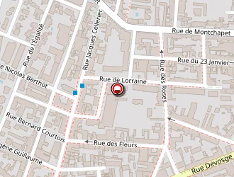 Carte de Vertigo Hôtel à Dijon