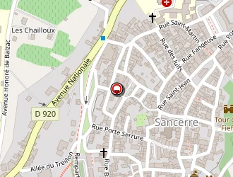 Carte de Déchetterie De Vinon à Sancerre