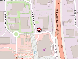 Carte de Mc Donald's à Dijon