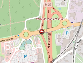 Carte de Super U Drive à Joué-lès-tours